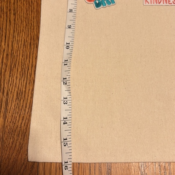 Canvas Tote Bag with Inspirational Patches - Picture 4 of 8